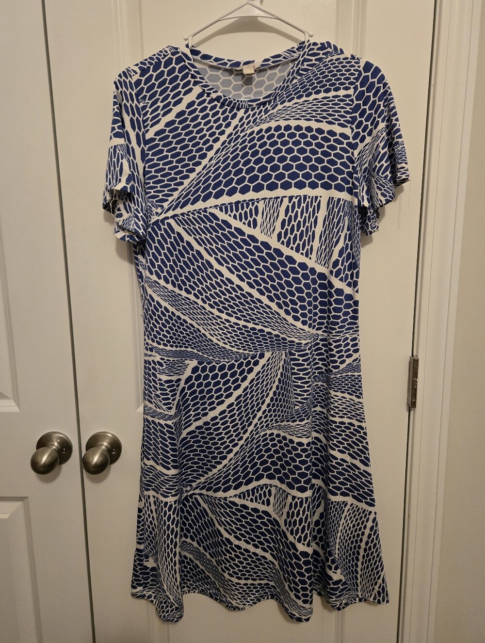 Sunny Leigh Blue And White Dress